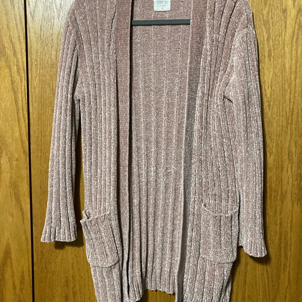Cozy Ribbed Open-Front Cardigan Sweater - Picture 2 of 3